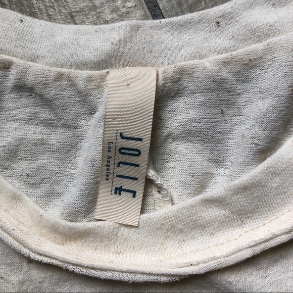 Jolie Los Angeles unique asymmetrical comfy tee. Size L - Picture 4 of 5